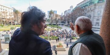 Milei dostává Modi v Casa Rosada - Mercopress